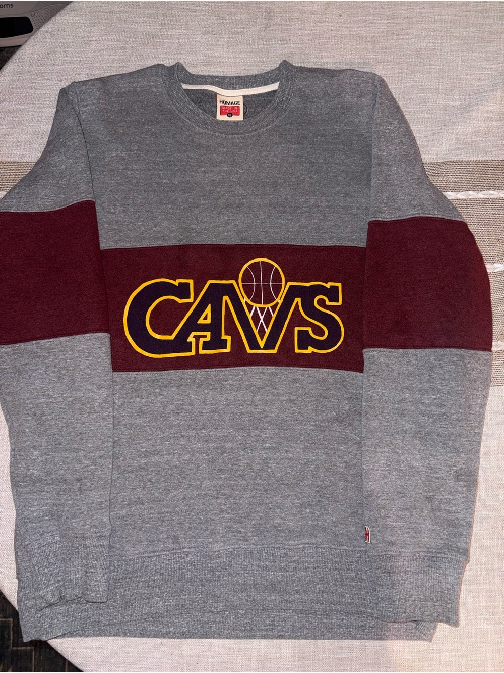 Homage Cleveland Cavs Crewneck- Men’s Large